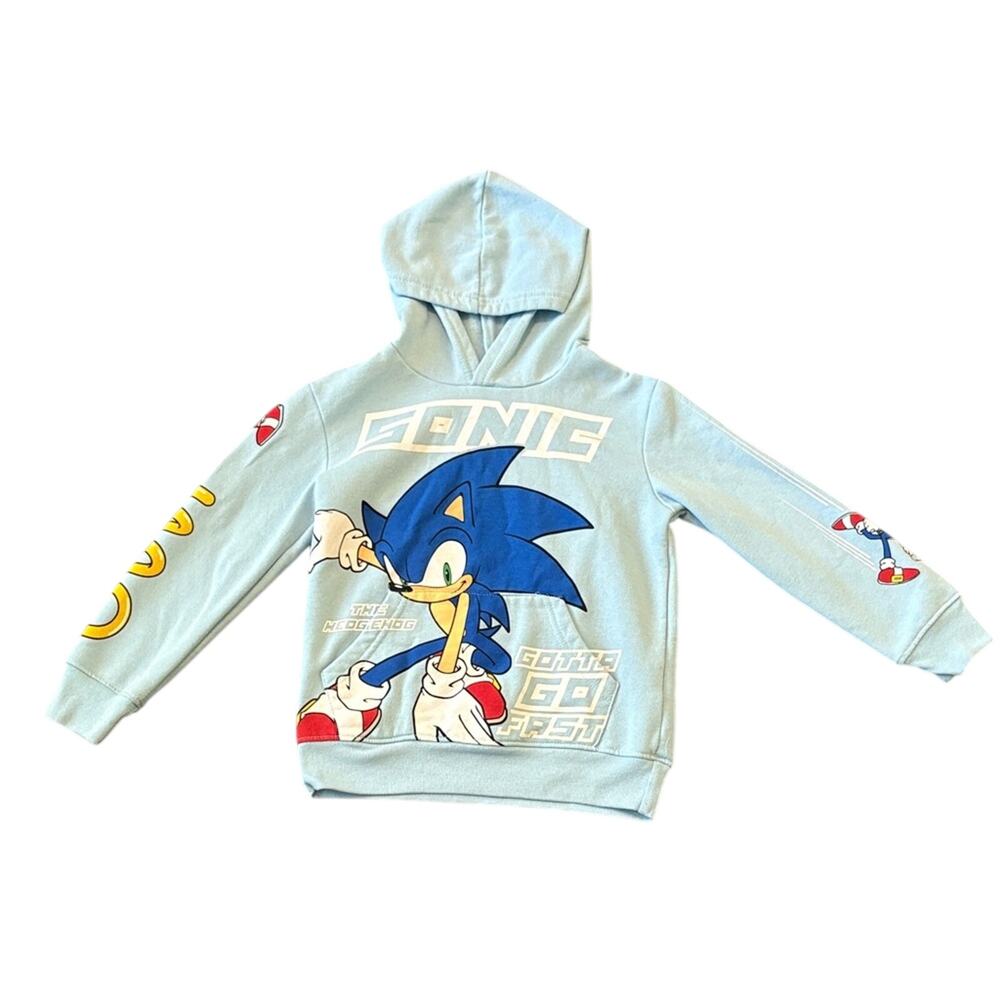Sonic the Hedgehog Blue Hoodie Kids Size 6/7
